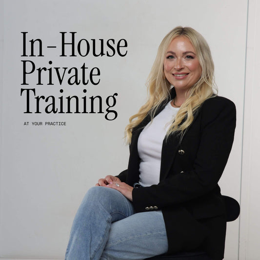 in-house private aesthetic training with Molly Bailey
